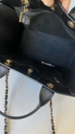Chanel Caviar Small Studded Deauville Tote Black - Image 13