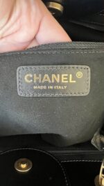 Chanel Caviar Small Studded Deauville Tote Black - Image 15
