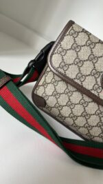 Gucci GG Supreme Monogram Neo Vintage Web Belt Bag Brown - Image 4