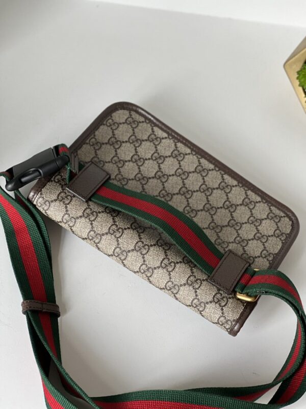 Gucci GG Supreme Monogram Neo Vintage Web Belt Bag Brown - Image 5