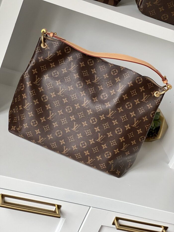 Louis Vuitton Graceful MM Monogram Beige - Image 4