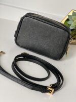 Prada Saffiano Mini Camera Crossbody Bag Black - Image 4