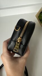 Prada Saffiano Mini Camera Crossbody Bag Black - Image 6