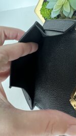 Hermes Epsom Kelly Pocket Compact Wallet Black - Image 5