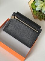 Hermes Epsom Kelly Pocket Compact Wallet Black - Image 6