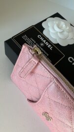 Chanel Chanel Classic Phone Case Pouch Wallet Iridescent Pink Caviar - Image 2