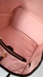 Louis Vuitton Neverfull MM Damier Ebene Rose Ballerine - Image 8