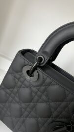Dior Ultra Matte Cannage Small My ABCDior Lady Dior Black - Image 3