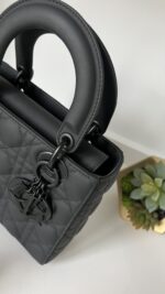 Dior Ultra Matte Cannage Small My ABCDior Lady Dior Black - Image 4