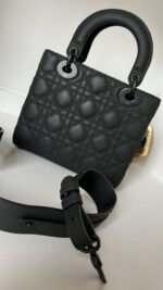 Dior Ultra Matte Cannage Small My ABCDior Lady Dior Black - Image 6