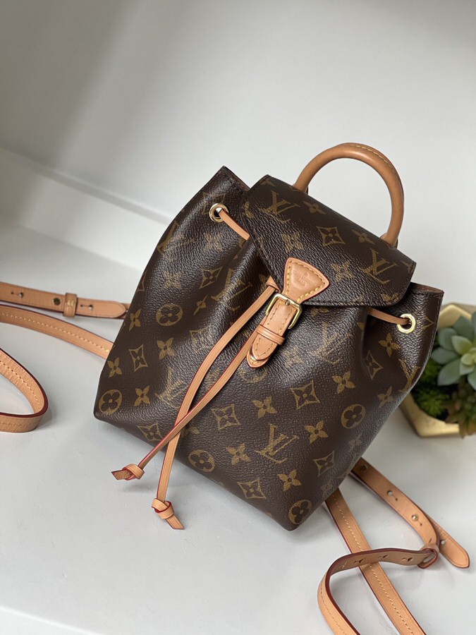 IMG_5691 Louis Vuitton Monogram Montsouris BB Backpack Natural - Image 1