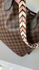 Louis Vuitton Neverfull MM Braided Handle Damier Ebene - Image 2