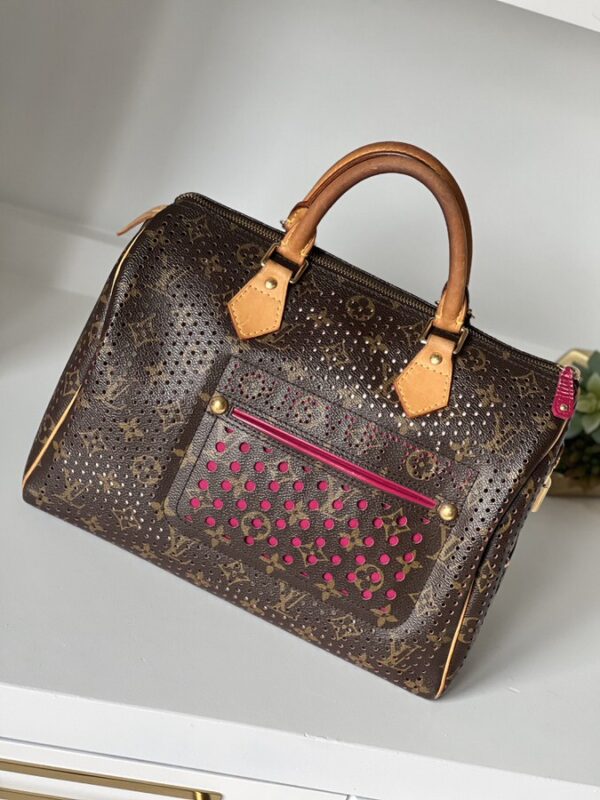 Louis Vuitton Perforated Speedy 30 Fuchsia - Image 2