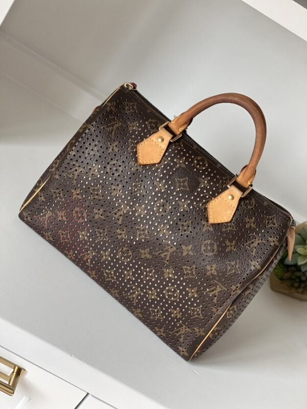 Louis Vuitton Perforated Speedy 30 Fuchsia - Image 8