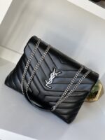 YSL Medium LouLou Black SHW