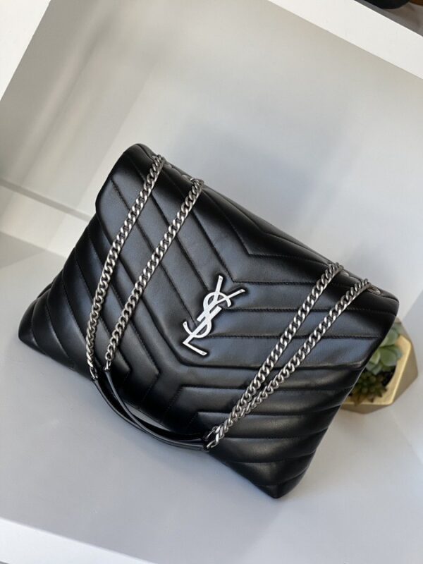 YSL Medium LouLou Black SHW - Image 1