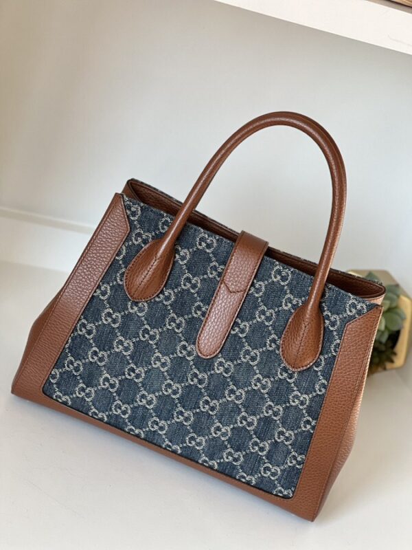 Gucci 1961 Jackie Tote Denim Medium - Image 6