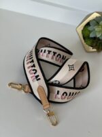 Louis Vuitton Crossbody Jacquard Strap Black Pink