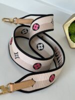 Louis Vuitton Crossbody Jacquard Strap Black Pink - Image 4