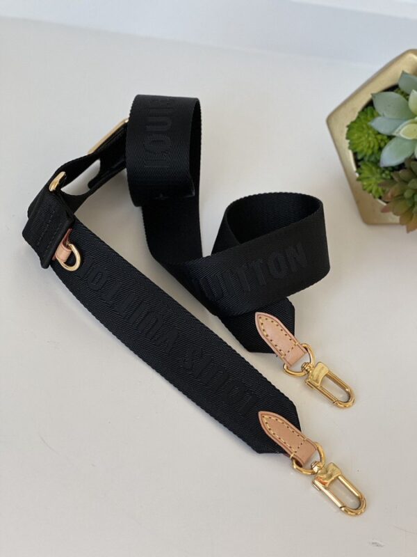 Louis Vuitton Adjustable Crossbody Strap Black - Image 2