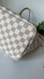 Louis Vuitton Neverfull MM Damier Azur Rose Ballerine - Image 7