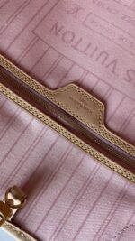 Louis Vuitton Neverfull MM Damier Azur Rose Ballerine - Image 13
