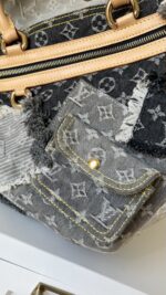 Louis Vuitton Denim Patchwork Cabby XL Shoulder Bag - Image 3