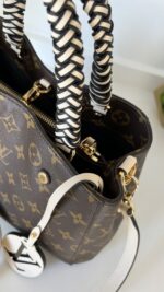 Louis Vuitton Monogram Braided Montaigne BB Creme Beige - Image 4