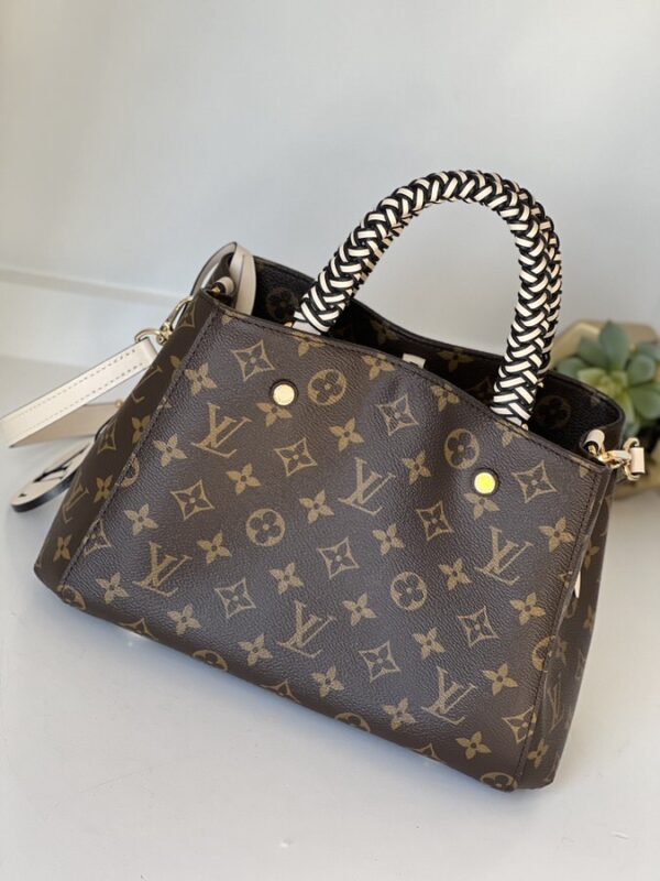 Louis Vuitton Monogram Braided Montaigne BB Creme Beige - Image 6