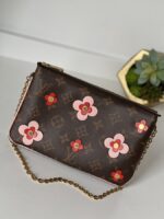 Louis Vuitton Monogram Blooming Flowers Double Zip Pochette
