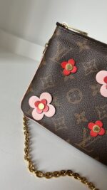 Louis Vuitton Monogram Blooming Flowers Double Zip Pochette - Image 2