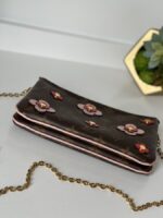 Louis Vuitton Monogram Blooming Flowers Double Zip Pochette - Image 3