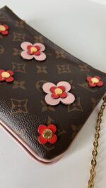 Louis Vuitton Monogram Blooming Flowers Double Zip Pochette - Image 5