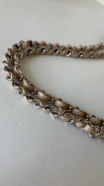 Chanel Classic Small Double Flap Beige Claire Caviar Leather Silver Hardware - Image 23