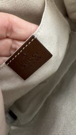 Gucci Mini Horsebit 1955 Top Handle Crossbody Supreme Brown - Image 9