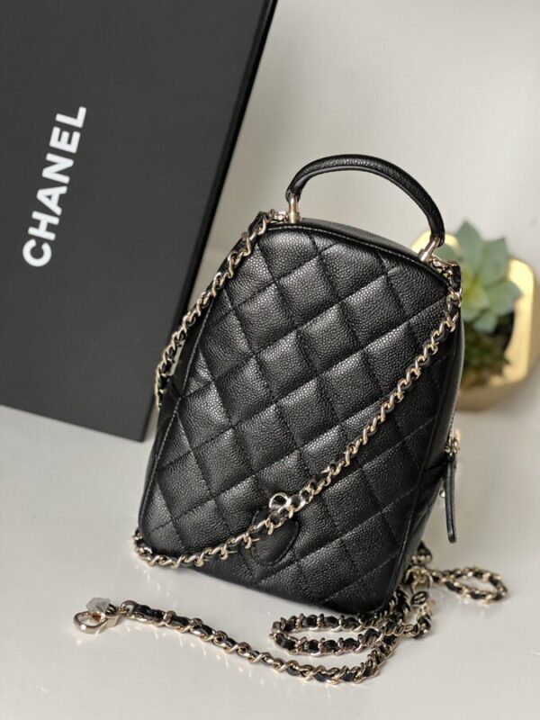 Chanel Mini Classic Backpack Black Caviar - Image 5