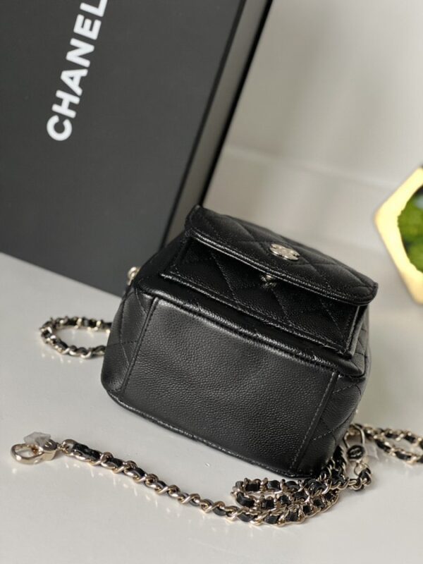 Chanel Mini Classic Backpack Black Caviar - Image 7