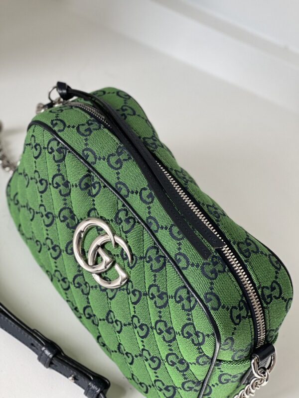 Gucci Green Small Marmont Crossbody - Image 2