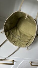 Louis Vuitton Neverfull MM Empreinte Kaki Cream - Image 11