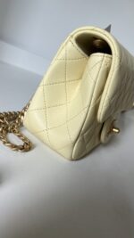 Chanel Lambskin Quilted Mini Pearl Crush Flap Yellow - Image 9