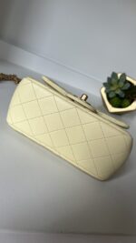 Chanel Lambskin Quilted Mini Pearl Crush Flap Yellow - Image 10