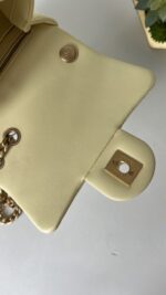 Chanel Lambskin Quilted Mini Pearl Crush Flap Yellow - Image 13