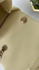 Chanel Lambskin Quilted Mini Pearl Crush Flap Yellow - Image 14