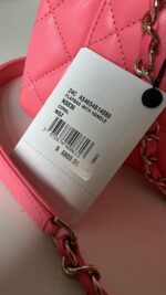 Chanel 24C Cruise Top Handle Coral Lambskin 3 Way - Image 9