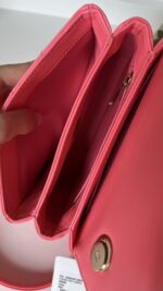 Chanel 24C Cruise Top Handle Coral Lambskin 3 Way - Image 15