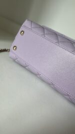 Chanel Caviar Quilted Mini Coco Handle Flap Light Purple - Image 7