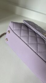Chanel Caviar Quilted Mini Coco Handle Flap Light Purple - Image 8
