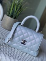 Chanel Extra Mini Coco Top Handle Iridescent Caviar Mermaid Hardware