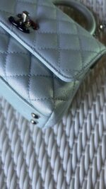 Chanel Extra Mini Coco Top Handle Iridescent Caviar Mermaid Hardware - Image 3