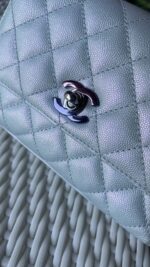 Chanel Extra Mini Coco Top Handle Iridescent Caviar Mermaid Hardware - Image 5